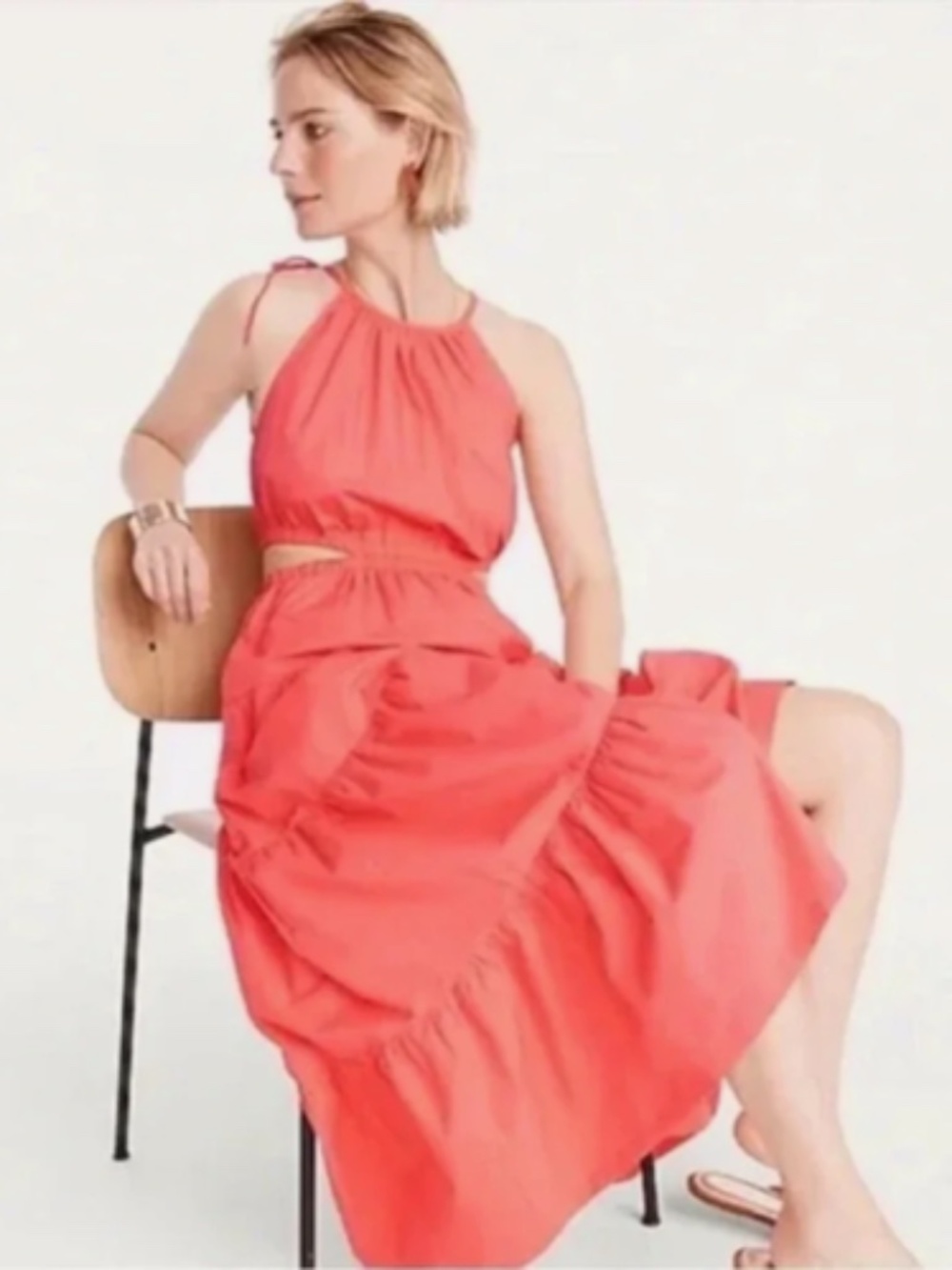 J.Crew Harbour Side Cutout Maxi Dress